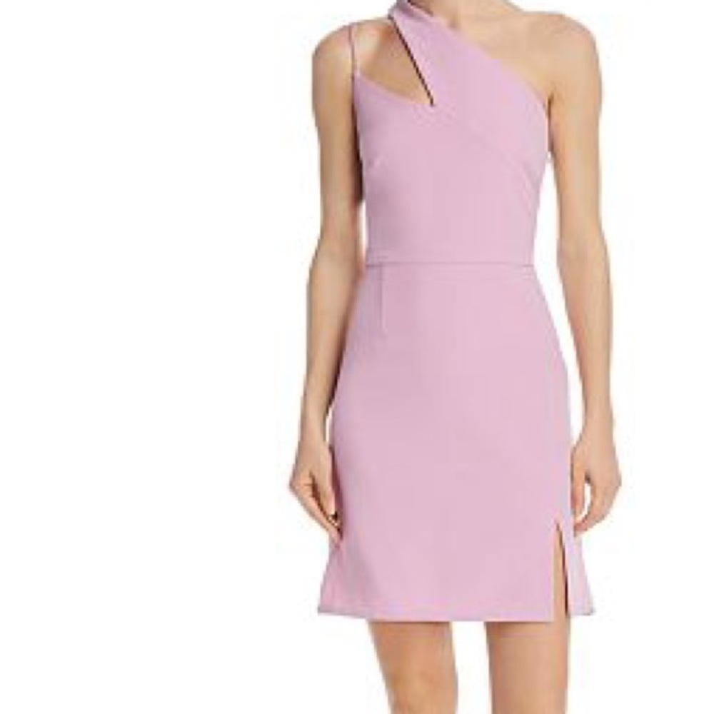 LAUNDRY Party Lilac Blush Intriguing Double Strap Mini Lined NWT Sz 10